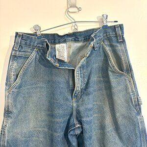 Carhartt Blue Denim Work Jeans